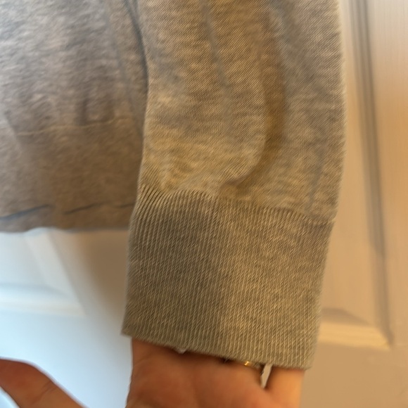 Brooks Brothers men’s gray Supima cotton quarter zip sweater size XL - Picture 6 of 9